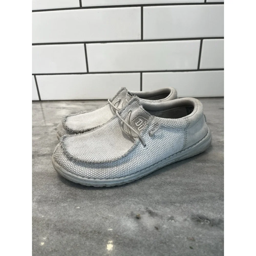 Hey‎ Dude Wally Youth Funk Mono YT4- Slip Ons, Light Gray